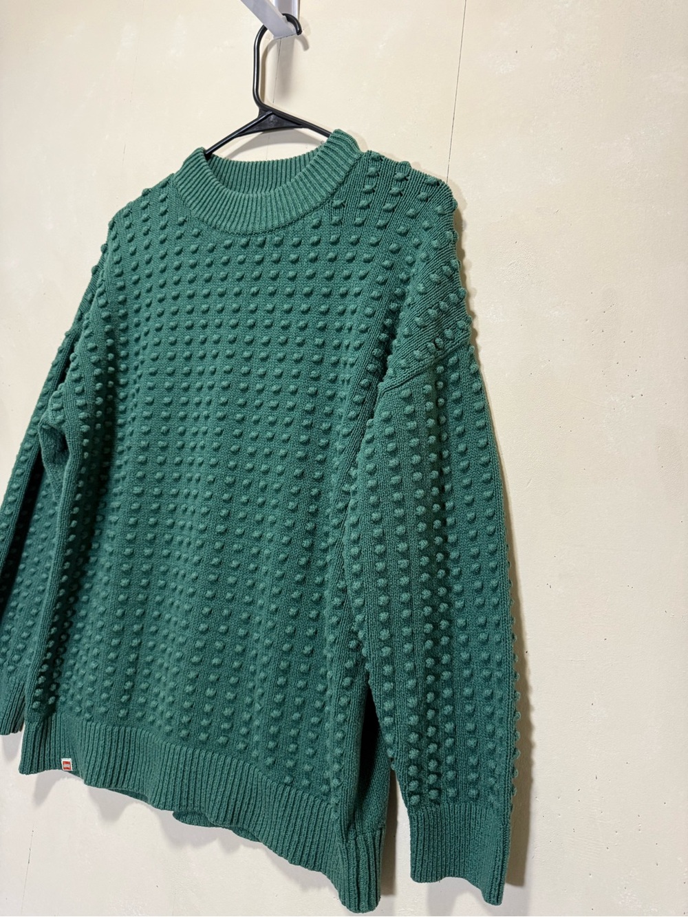 Lego Dark Green Bobble Knit Crewneck Sweater - Sz L - Picture 3 of 10